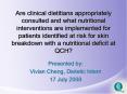 Are clinical dietitians appropriately consulted and what nutritional interventions are implemented f PowerPoint PPT Presentation
