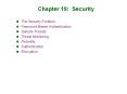 Chapter 19: Security PowerPoint PPT Presentation