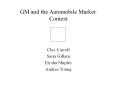 GM and the Automobile Market: Context PowerPoint PPT Presentation