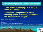 Facility Strategic Plan: Climate Perspective