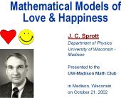 Mathematical Models of Love