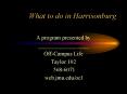 What to do in Harrisonburg PowerPoint PPT Presentation