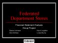 Federated Department Stores PowerPoint PPT Presentation