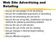 Web Site Advertising and Retailing PowerPoint PPT Presentation