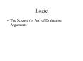 Logic PowerPoint PPT Presentation