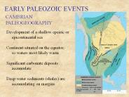 EARLY PALEOZOIC EVENTS