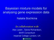 Bayesian mixture models for analysing gene expression data