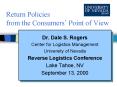 Return Policies from the Consumers Point of View PowerPoint PPT Presentation
