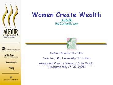 Women Create Wealth AUDUR