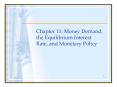 Chapter 11: Money Demand, the Equilibrium Interest Rate, and Monetary Policy PowerPoint PPT Presentation