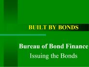 Bureau of Bond Finance