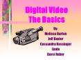 Digital Video The Basics PowerPoint PPT Presentation