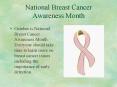 National Breast Cancer Awareness Month PowerPoint PPT Presentation