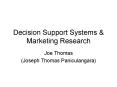 Decision Support Systems PowerPoint PPT Presentation