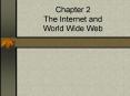 Chapter 2 The Internet and World Wide Web PowerPoint PPT Presentation
