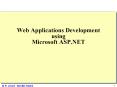 Web Applications Development using Microsoft ASP.NET PowerPoint PPT Presentation