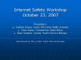 Internet Safety Workshop PowerPoint PPT Presentation