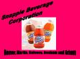 Snapple Beverage Corporation PowerPoint PPT Presentation