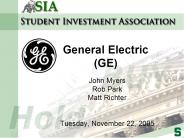 General Electric GE