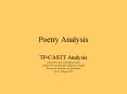 Poetry Analysis PowerPoint PPT Presentation