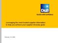 Leveraging the most trusted supplier information to help you achieve your supplier diversity goals PowerPoint PPT Presentation