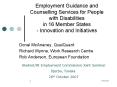 Employment Guidance and Counselling Services for People with Disabilities in 16 Member States Innova PowerPoint PPT Presentation