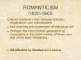 ROMANTICISM 18201900 PowerPoint PPT Presentation