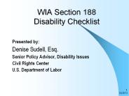 Just letting people with disabilities participate in 