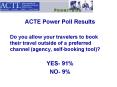 ACTE Power Poll Results PowerPoint PPT Presentation