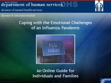 Coping with the Emotional Challenges of an Influenza Pandemic