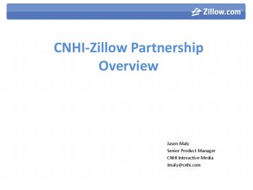 CNHIZillow Partnership Overview