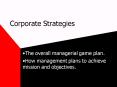 Corporate Strategies PowerPoint PPT Presentation