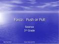 Force: Push or Pull PowerPoint PPT Presentation