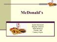 McDonalds PowerPoint PPT Presentation