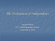 The Declaration of Independence