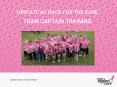 UPSTATE SC RACE FOR THE CURE TEAM CAPTAIN TRAINING PowerPoint PPT Presentation
