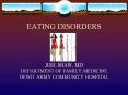 EATING DISORDERS PowerPoint PPT Presentation
