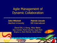 Agile Management of Dynamic Collaboration