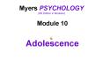 Myers PSYCHOLOGY 8th Edition in Modules PowerPoint PPT Presentation