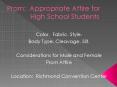 Prom: Appropriate Attire for High School Students PowerPoint PPT Presentation