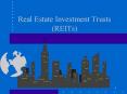 Real Estate Investment Trusts REITs
