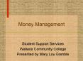 Money Management PowerPoint PPT Presentation