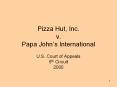 Pizza%20Hut,%20Inc.%20v.%20Papa%20John PowerPoint PPT Presentation
