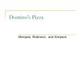 Domino's Pizza PowerPoint PPT Presentation