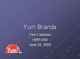 Yum Brands PowerPoint PPT Presentation