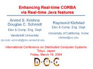 Enhancing Realtime CORBA via Realtime Java features