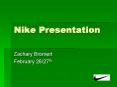 Nike Presentation PowerPoint PPT Presentation