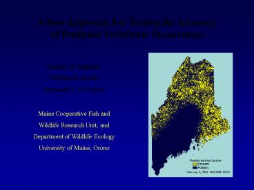 A New Approach For Testing the Accuracy