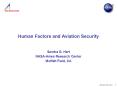 Human Factors and Aviation Security PowerPoint PPT Presentation