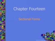 Chapter Fourteen Sectional Forms
